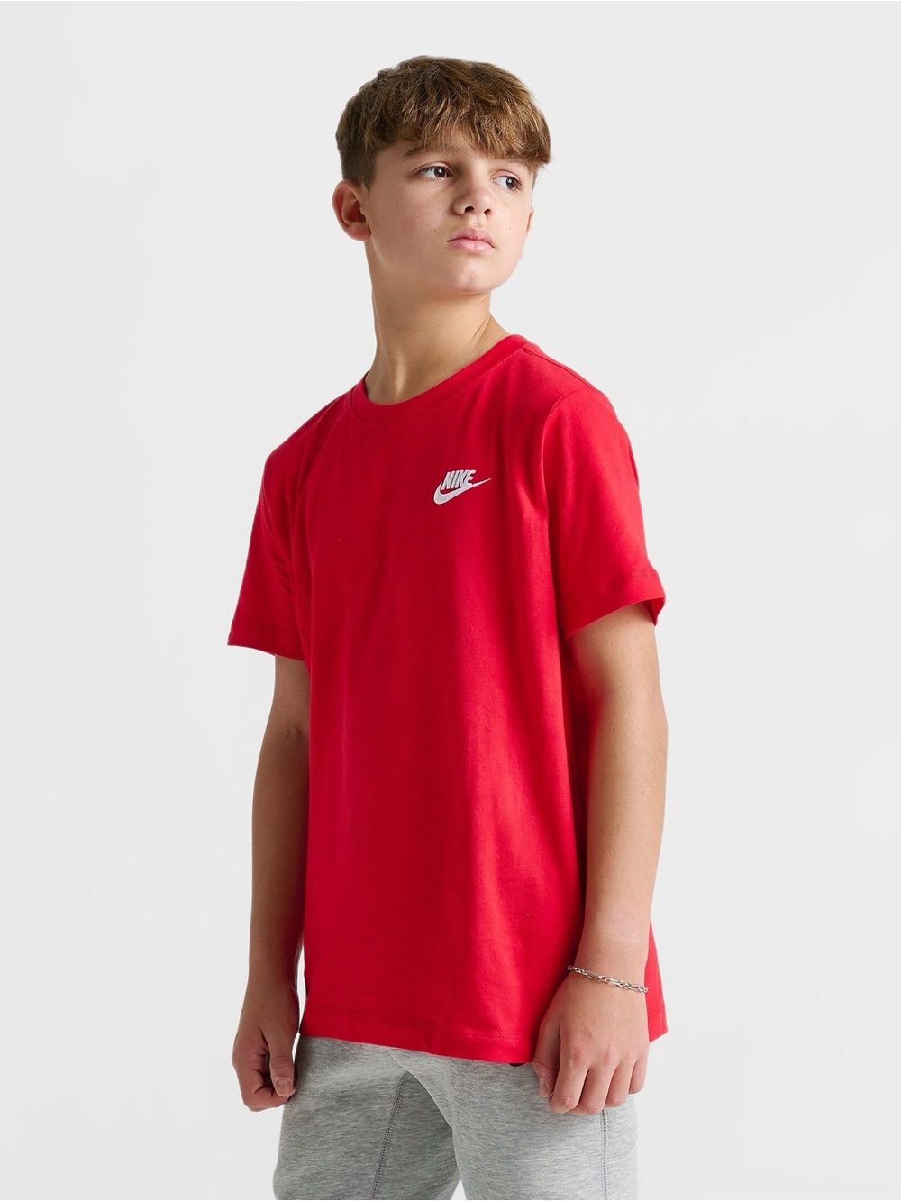 Nike Red Short Sleeve Tee with White Swoosh